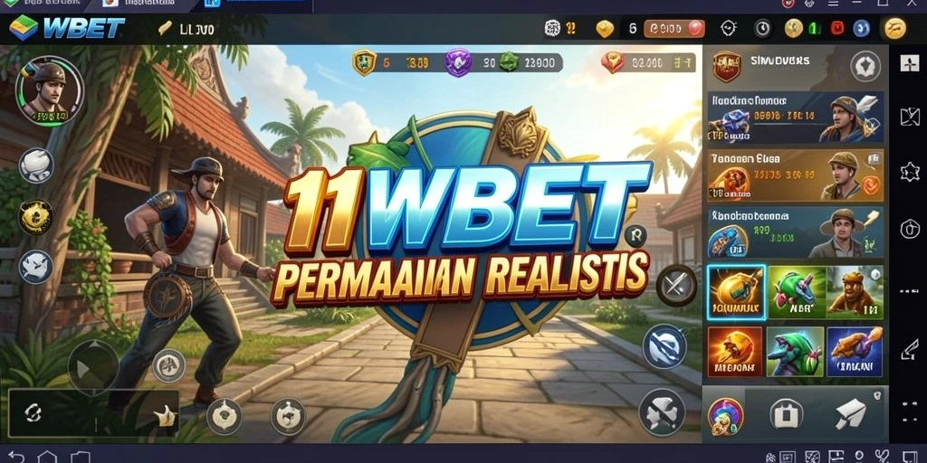 Screenshot gameplay menunjukkan momen menegangkan dalam 11WBET.