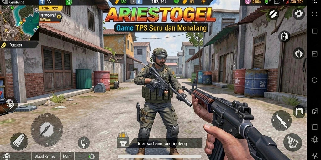 Tampilan gameplay seru dan mendebarkan di ARIESTOGEL.