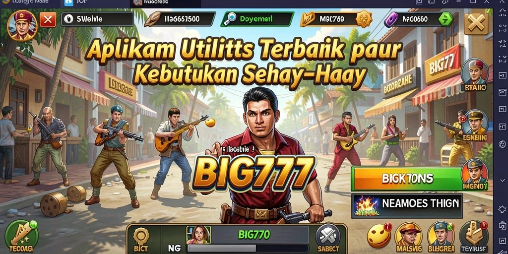 Tampilan antarmuka utama BIG777 dengan fitur utilitas yang inovatif.
