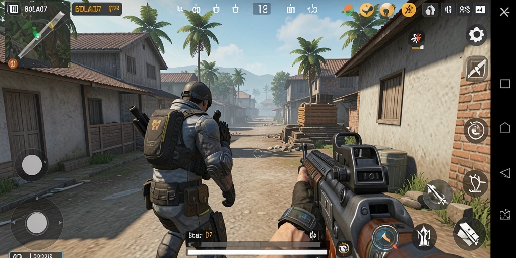 Tampilan gameplay seru dari BOLA07 yang memikat