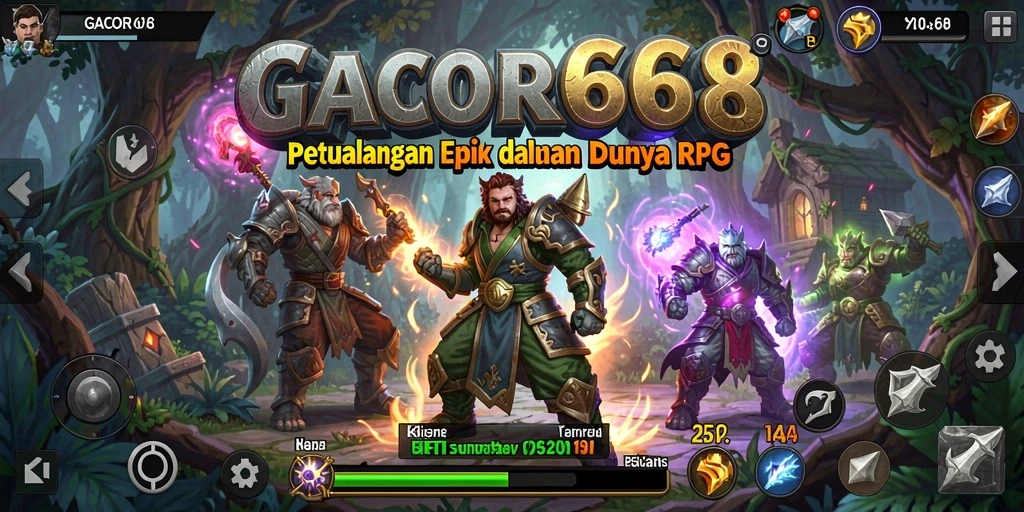 Tampilan gameplay RPG GACOR668 yang mengasyikkan.