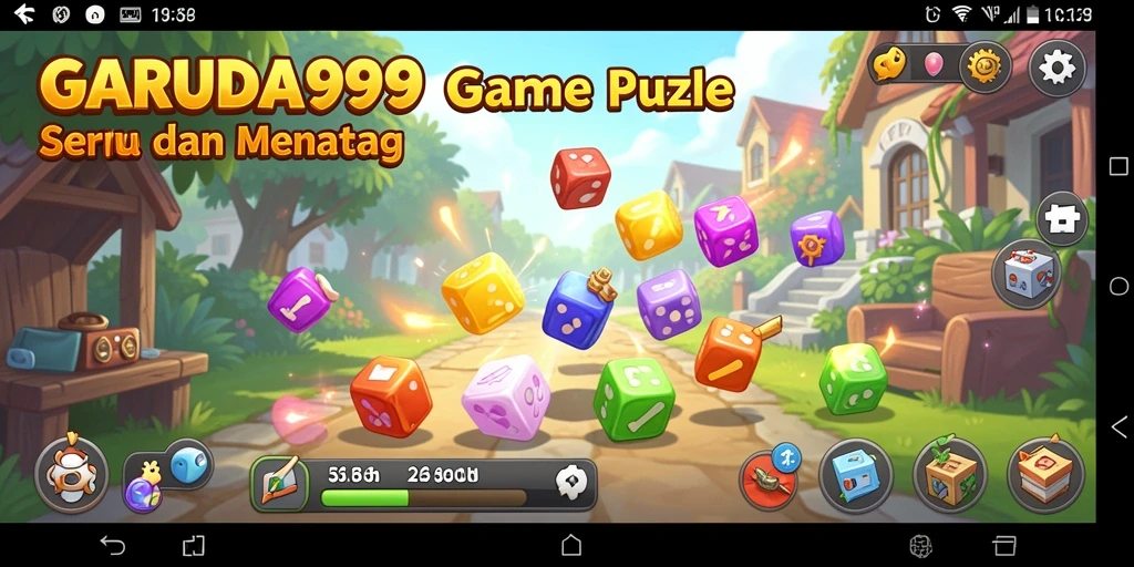 Tampilkan gameplay menantang dari GARUDA999 dalam puzzle seru.