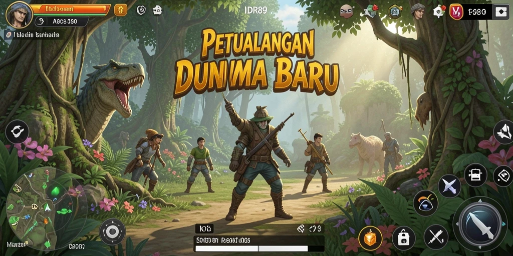 Screenshot gameplay menampilkan petualangan mendebarkan di IDR89.