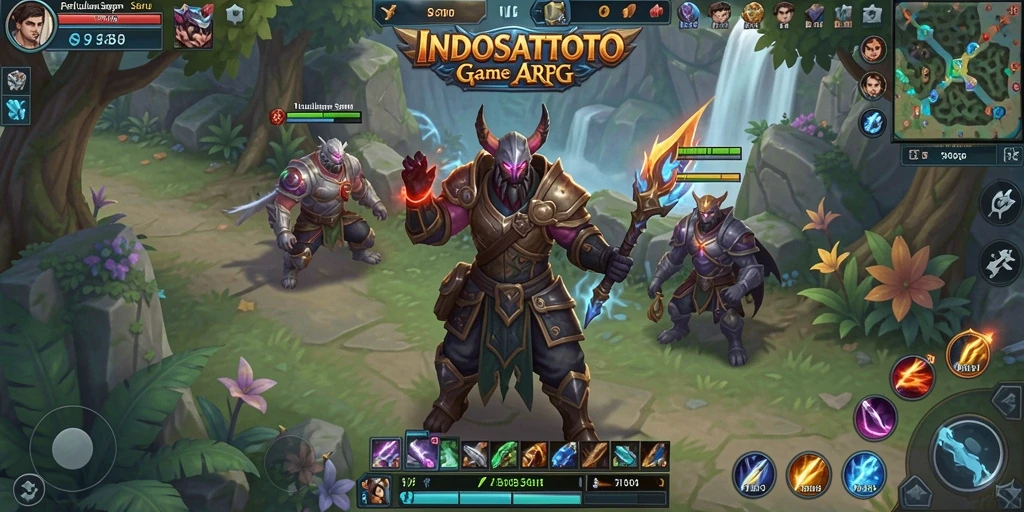 Tampilan gameplay seru dari INDOSATTOTO dalam mode ARPG.