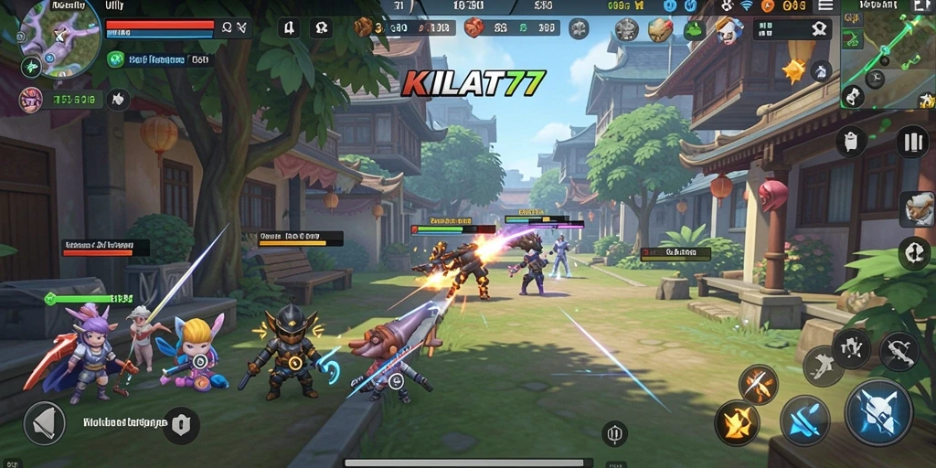 Tampilan gameplay KILAT77 yang sederhana dan intuitif.