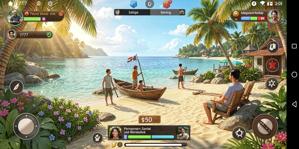 Tampilan gameplay L777 yang menarik dan penuh warna.