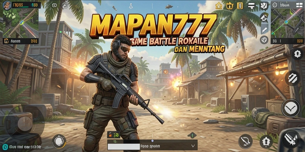 Gameplay mendebarkan di MAPAN777 dalam pertempuran Battle Royale.