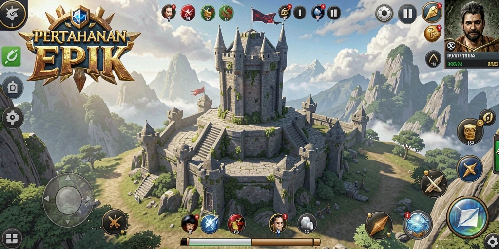 Gameplay menantang dalam MDG188 dengan menara strategis.