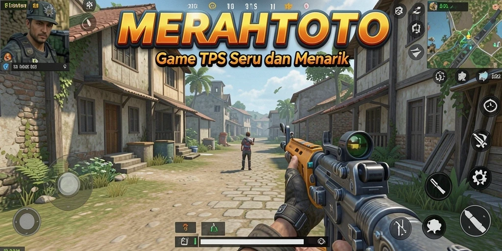 Tampilan aksi seru di <strong>MERAHTOTO</strong> dengan gameplay TPS yang mendebarkan.