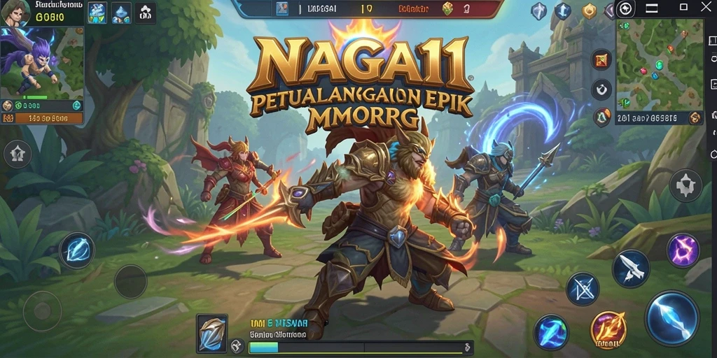 Gameplay seru di dunia fantasi NAGA11 dengan grafis yang memukau.