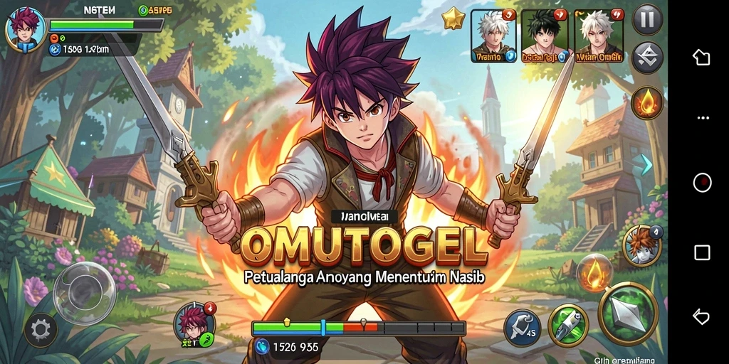 Tampilan gameplay menarik dan penuh aksi dari OMUTOGEL.