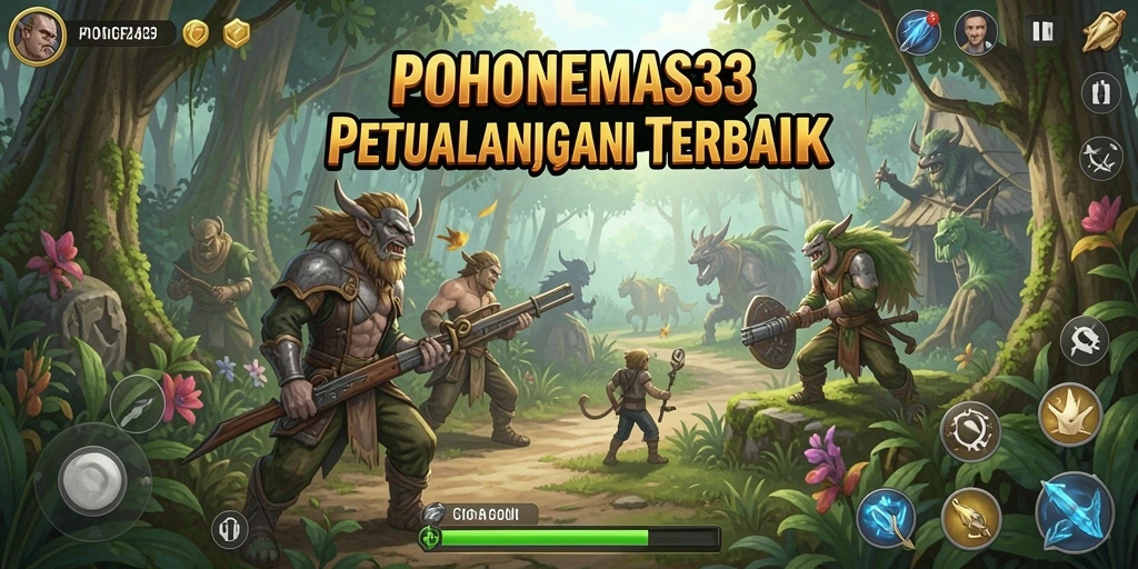 Tampilan grafis menakjubkan dalam gameplay POHONEMAS33.