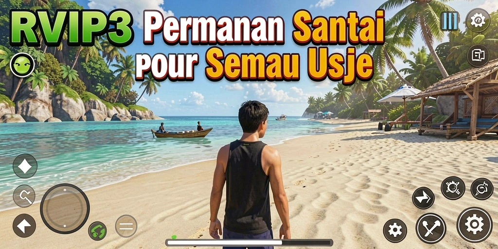 Tampilan seru dari gameplay RVIP3 yang menarik dan menghibur.