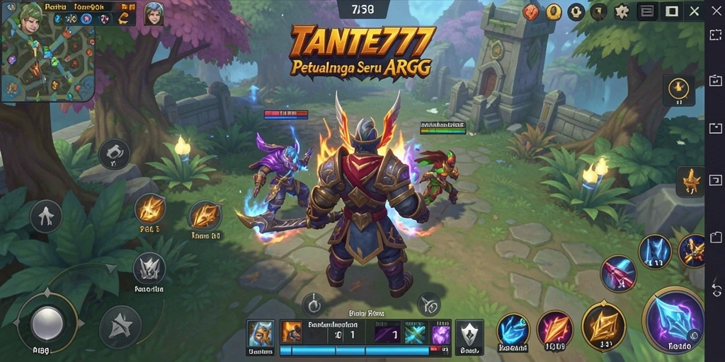 Screenshot TANTE777 menunjukkan aksi menegangkan dalam dunia ARPG yang kaya.