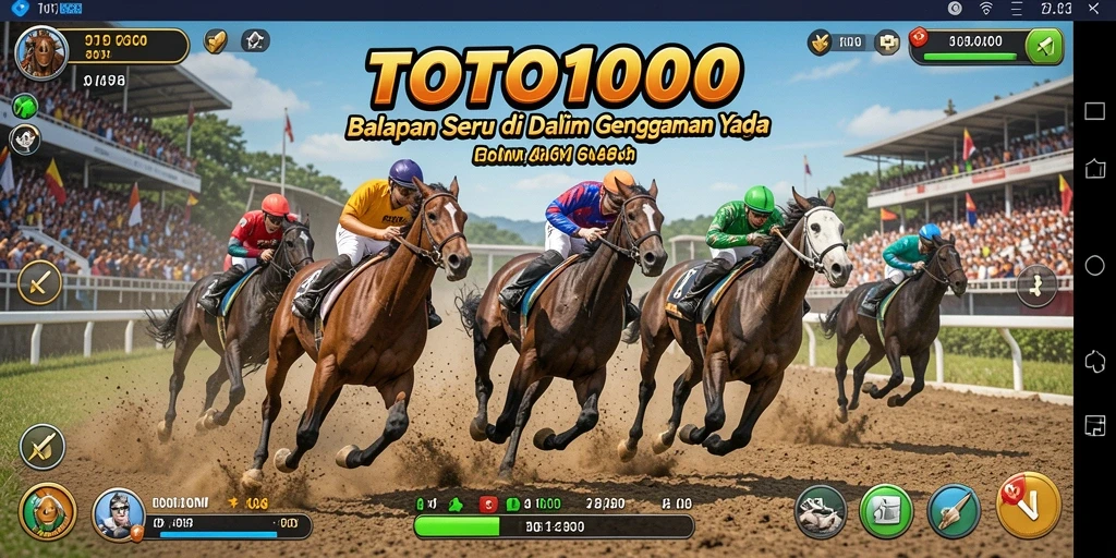 Tampilan balapan seru di TOTO1000 dengan grafis yang menakjubkan.