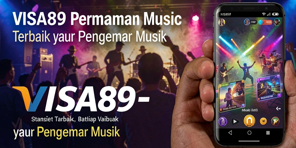 Screenshot gameplay utama <strong>VISA89</strong> dengan banyak pilihan lagu.