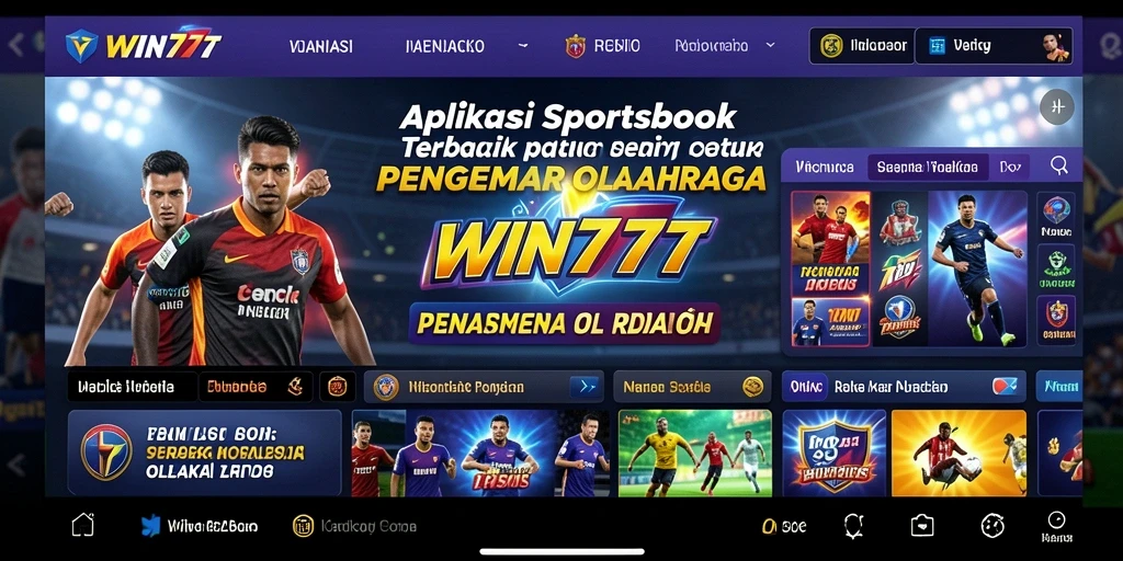 Tangkapan layar gameplay yang menampilkan taruhan olahraga yang menarik di WIN777.